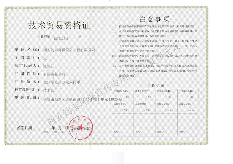 技術貿(mào)易資格證